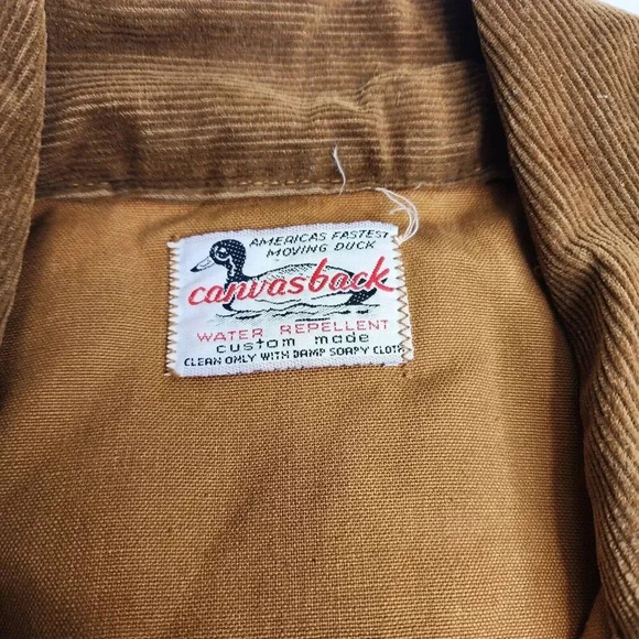 Canvasback Water Repellent Shooting Jacket Hunting Duck Fishing Waxed Sz Medium - Picture 5 of 16